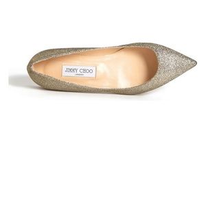 Jimmy Choo Alina flats in light bronze